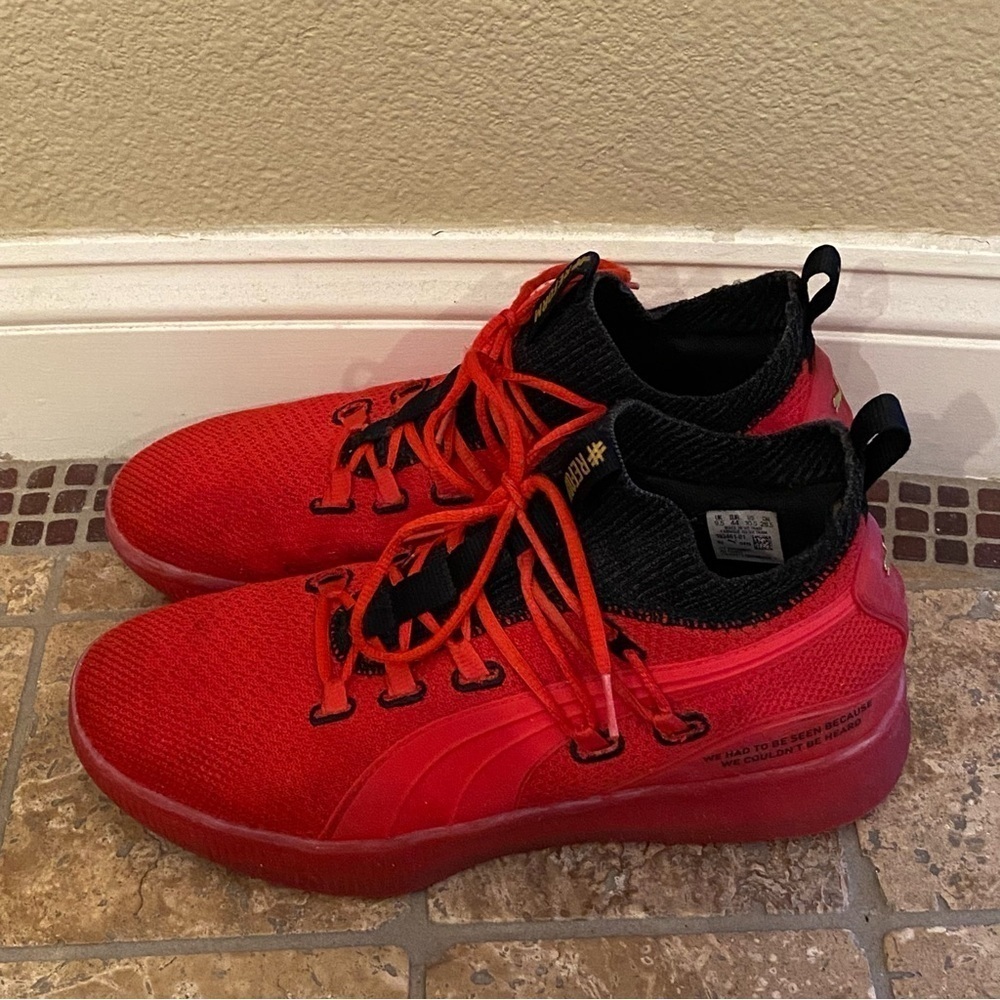 PUMA Men Red x Meek Mill Clyde Court Reform Basketball Athletic Shoes Size 10.5